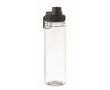 Bouteille transparente RPET avec couvercle et anse de transport 750 ml couleur noir