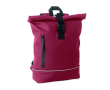 Sac à dos roll-top bande réfléchissante imperméable 15 pouces couleur bordeaux