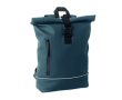 Sac à dos roll-top bande réfléchissante imperméable 15 pouces couleur bleu marine
