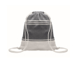 Ensemble de sac à cordon avec paréo rayé assorti 180 g/m² couleur bleu