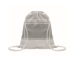 Ensemble de sac à cordon avec paréo rayé assorti 180 g/m² couleur gris