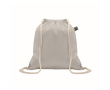 Sac en coton avec fermeture à cordon 180 g/m² couleur gris