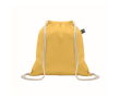 Sac en coton avec fermeture à cordon 180 g/m² couleur jaune