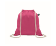 Sac en coton avec fermeture à cordon 180 g/m² couleur fuchsia