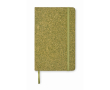 Carnet A5 à couverture rigide en matériaux recyclés, pages lignées couleur vert