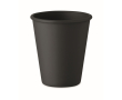 Gobelet réutilisable à simple paroi en maïs 200 ml couleur noir