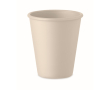 Gobelet réutilisable à simple paroi en maïs 200 ml couleur beige