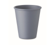 Gobelet réutilisable à simple paroi en maïs 200 ml couleur noir mat