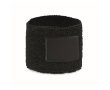 Bracelet de sport en polycoton avec patch personnalisable couleur noir