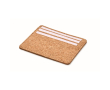 Porte-cartes en liège avec 3 cartes et un compartiment principal couleur beige