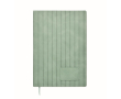 Carnet A5 à couverture souple cuir synthétique, pages lignées couleur vert menthe