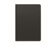 Carnet A5 à couverture rigide fabriqué en canne à sucre, pages lignées couleur noir