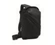 Sac bandoulière élégant en cuir synthétique noir au toucher doux couleur noir