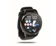 Montre connectée étanche avec bracelet en silicone couleur noir