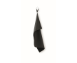 Serviette en microfibre avec sangle élastique 30x50 cm couleur noir
