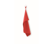 Serviette en microfibre avec sangle élastique 30x50 cm couleur rouge