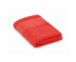 Serviette 100 % coton éponge 380 g/m² 50x100 cm couleur rouge