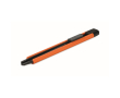 Cutter rétractable avec boîtier en plastique et lame en acier au carbone couleur orange