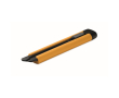 Cutter rétractable en plastique avec lame en acier au carbone et recharges couleur jaune
