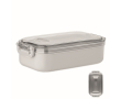 Boîte repas en plastique avec intérieur en acier inoxydable recyclé 750 ml couleur gris