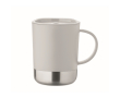 Gobelet en plastique avec base en acier inoxydable 300 ml couleur gris
