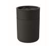 Gobelet en plastique et silicone avec couvercle coulissant 330 ml couleur noir