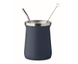 Verre en acier inoxydable spécial pour yerba mate 240 ml couleur bleu marine
