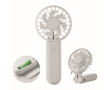 Ventilateur portable et pliable en plastique avec 3 vitesses couleur blanc