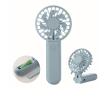 Ventilateur portable et pliable en plastique avec 3 vitesses couleur bleu ciel