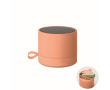 Haut-parleur sans fil métallique compact avec finition caoutchoutée 3W couleur orange