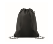 Sac à dos à cordons en RPET non tissé 80 g/m² couleur noir