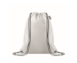 Sac à dos à cordons en RPET non tissé 80 g/m² couleur blanc