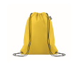 Sac à dos à cordons en RPET non tissé 80 g/m² couleur jaune