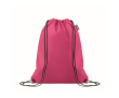 Sac à dos à cordons en RPET non tissé 80 g/m² couleur fuchsia
