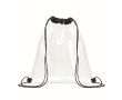 Sac à dos en plastique transparent avec cordons couleur noir