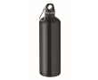 Bouteille en acier inoxydable recyclé avec mousqueton 1 L couleur noir