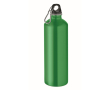 Bouteille en acier inoxydable recyclé avec mousqueton 1 L couleur vert