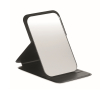 Miroir compact en PU avec étui pliable pour sac à main couleur noir