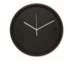 Horloge murale finition mate avec mouvement silencieux couleur noir