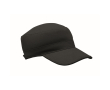 Casquette militaire en coton brossé avec velcro 260 g/m² couleur noir