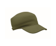 Casquette militaire en coton brossé avec velcro 260 g/m² couleur vert militaire