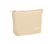 Trousse en velours côtelé polyester avec doublure intérieure 220 g/m² couleur beige