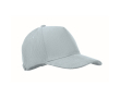 Casquette en velours côtelé 5 panneaux avec fermeture réglable 220 g/m² couleur bleu ciel