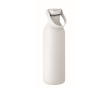 Bouteille en acier inoxydable avec finition caoutchouc 500ml couleur blanc