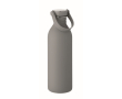 Bouteille en acier inoxydable avec finition caoutchouc 500ml couleur gris foncé