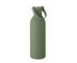 Bouteille en acier inoxydable avec finition caoutchouc 500ml couleur vert foncé