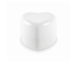 Baume à lèvres végan en boîte en forme de cœur FPS10 vanille couleur blanc