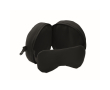 Oreiller de voyage 2 en 1 avec masque de sommeil intégré couleur noir