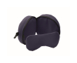 Oreiller de voyage 2 en 1 avec masque de sommeil intégré couleur bleu