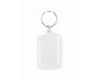 Porte-clés en acrylique classique avec insert en papier couleur couleur transparent